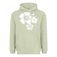 Matcha hawaiian flower Heavyweight Hoodie - artisFamous