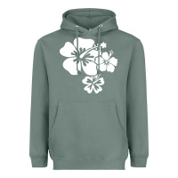 Sage hawaiian flower Heavyweight Hoodie - artisFamous