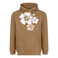 Toasted Coconut hawaiian flower Heavyweight Hoodie - artisFamous