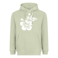 Matcha hawaiian flower Heavyweight Hoodie - artisFamous