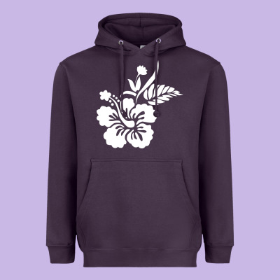 Hawaiian Flower Heavyweight Hoodie Designed By Artisfamous