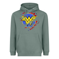Sage tear off wonder woman shield Heavyweight Hoodie - artisFamous