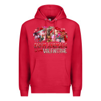 Cardinal farm animals is my valentine Premium Hoodie - RacoonDesign