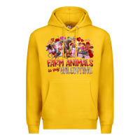 Lemon farm animals is my valentine Premium Hoodie - RacoonDesign