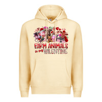 Pina Colada farm animals is my valentine Premium Hoodie - RacoonDesign