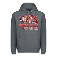 Rock farm animals is my valentine Premium Hoodie - RacoonDesign