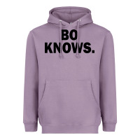 Lavender bo knows (black text) Heavyweight Hoodie - artisFamous