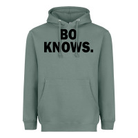 Bo Knows (black Text) Heavyweight Hoodie | Teevron