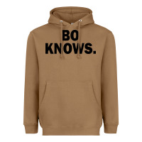 Toasted Coconut bo knows (black text) Heavyweight Hoodie - artisFamous