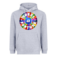 Heather Grey wheel fortune Heavyweight Hoodie - artisFamous