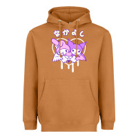 Meerkat melody and kuromi heart Heavyweight Hoodie - artisFamous