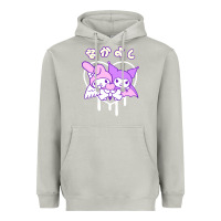 Moon Dust melody and kuromi heart Heavyweight Hoodie - artisFamous