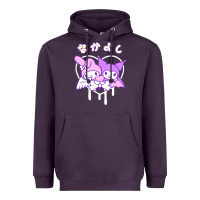 Plum melody and kuromi heart Heavyweight Hoodie - artisFamous