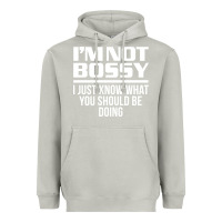 Moon Dust I'M NOT BOSSY I JUST KNOW WHAT YOU SHOULD BE DOING FUNNY Heavyweight Hoodie - artisFamous