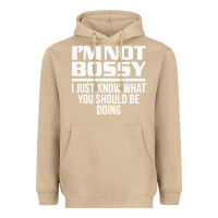 Mushroom I'M NOT BOSSY I JUST KNOW WHAT YOU SHOULD BE DOING FUNNY Heavyweight Hoodie - artisFamous