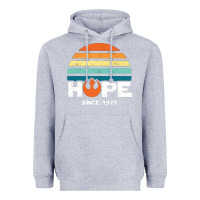 Heather Grey hope since 1977 Heavyweight Hoodie - artisFamous