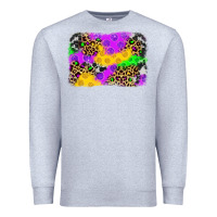 Heather Grey mardi gras background Premium Sweatshirt - JahusDesignShop