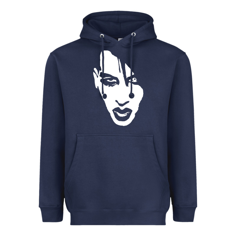Marilyn Manson Face Heavyweight Hoodie by artisFamous | Teevron