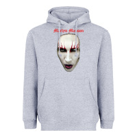 Heather Grey marilyn manson Heavyweight Hoodie - artisFamous