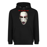 Black marilyn manson Heavyweight Hoodie - artisFamous