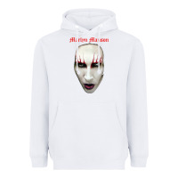 White marilyn manson Heavyweight Hoodie - artisFamous