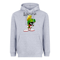 Heather Grey marvin the martian looney toons Heavyweight Hoodie - artisFamous