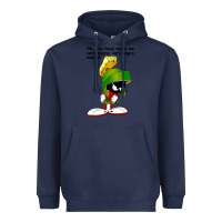 Navy marvin the martian looney toons Heavyweight Hoodie - artisFamous