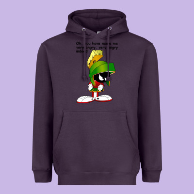 Marvin The Martian Looney Toons Heavyweight Hoodie Designed By Artisfamous