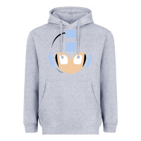 Heather Grey mega man retro video game face Heavyweight Hoodie - artisFamous