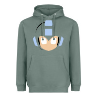 Sage mega man retro video game face Heavyweight Hoodie - artisFamous