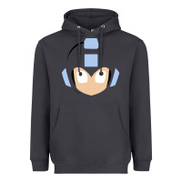 Smoke mega man retro video game face Heavyweight Hoodie - artisFamous