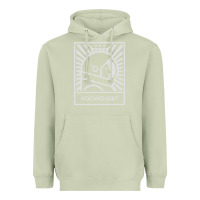 Matcha cosmonaut – retro soviet space race Heavyweight Hoodie - artisFamous