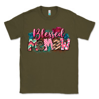 Army Green Blessed memaw Mother's Day Classic Tee - CowGirlArtShop