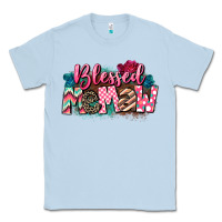 Dusty Blue Blessed memaw Mother's Day Classic Tee - CowGirlArtShop