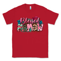Red Blessed memaw Mother's Day Classic Tee - CowGirlArtShop