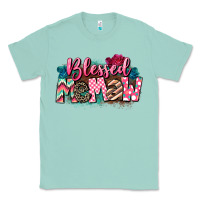 Seafoam Blessed memaw Mother's Day Classic Tee - CowGirlArtShop