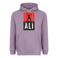 Lavender ali the legend Heavyweight Hoodie - artisFamous