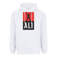 White ali the legend Heavyweight Hoodie - artisFamous