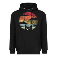 Black cat retro vintage style Heavyweight Hoodie - artisFamous
