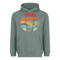 Sage cat retro vintage style Heavyweight Hoodie - artisFamous