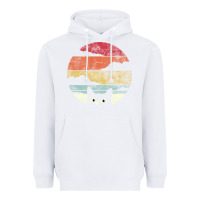 White cat retro vintage style Heavyweight Hoodie - artisFamous
