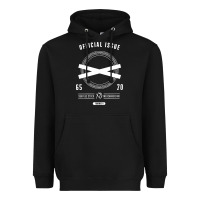 Black official issue xo for dark Heavyweight Hoodie - artisFamous