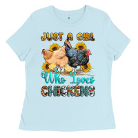 Just A Girl Who Loves Chickens Ladies Tee | Teevron
