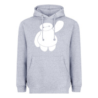 Heather Grey baymax big hero 6 Heavyweight Hoodie - artisFamous