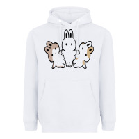 White bunnys Heavyweight Hoodie - artisFamous