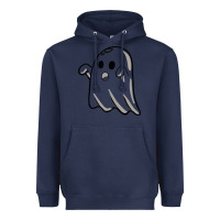 Navy ghost Heavyweight Hoodie - artisFamous
