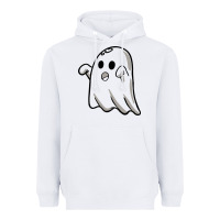 White ghost Heavyweight Hoodie - artisFamous