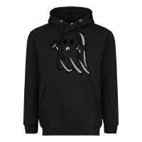 Black ghost Heavyweight Hoodie - artisFamous