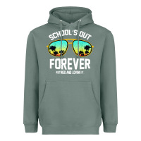 Sage school out forever retired teacher retro summer Heavyweight Hoodie - artisFamous