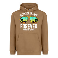 Toasted Coconut school out forever retired teacher retro summer Heavyweight Hoodie - artisFamous